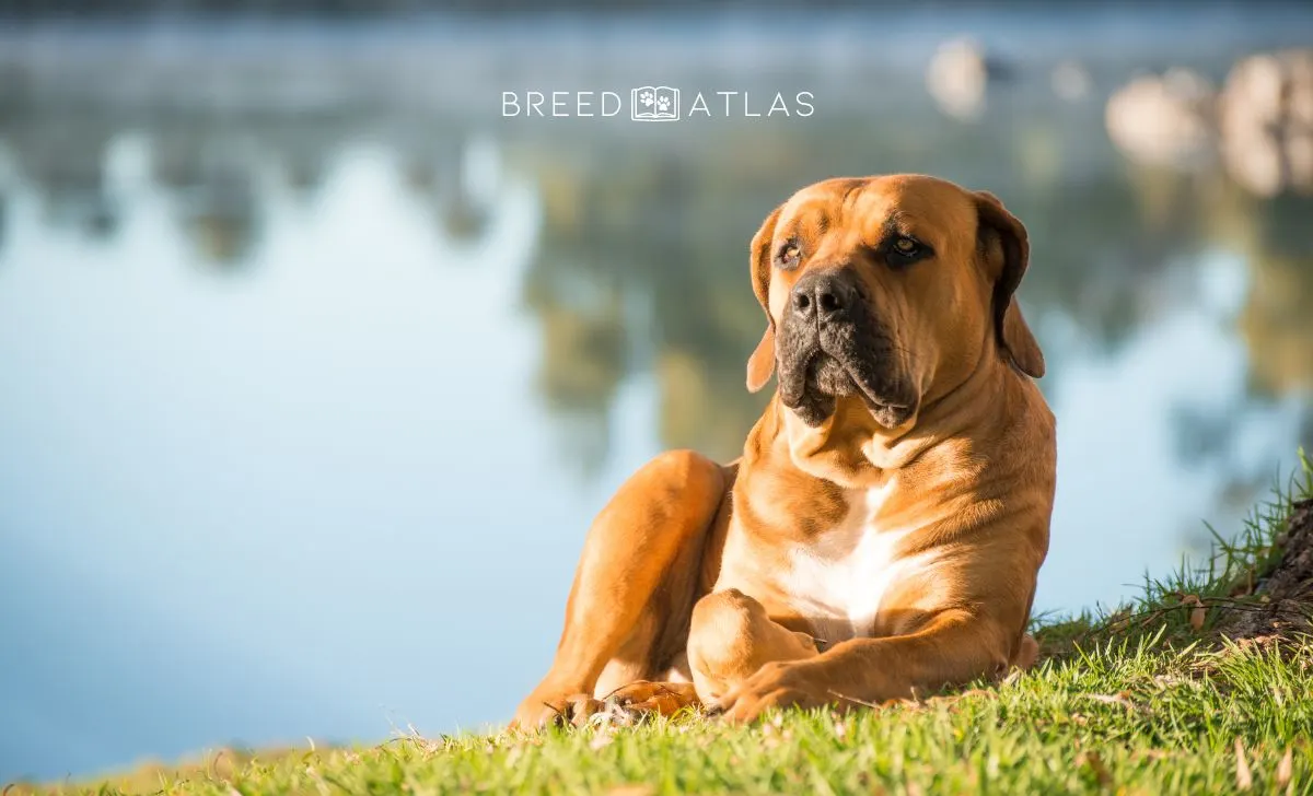 boerboel dog portrait in nature