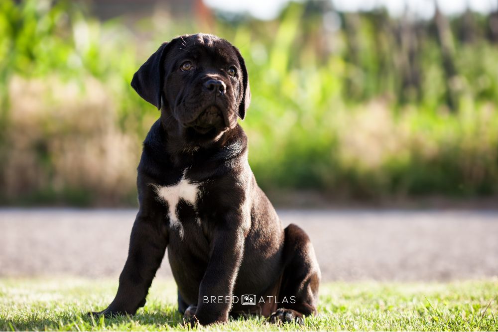 cane corso puppy in nature