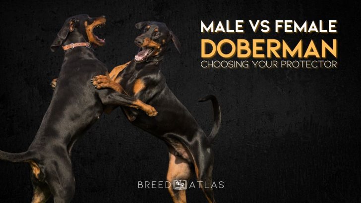 Doberman male hot sale and female