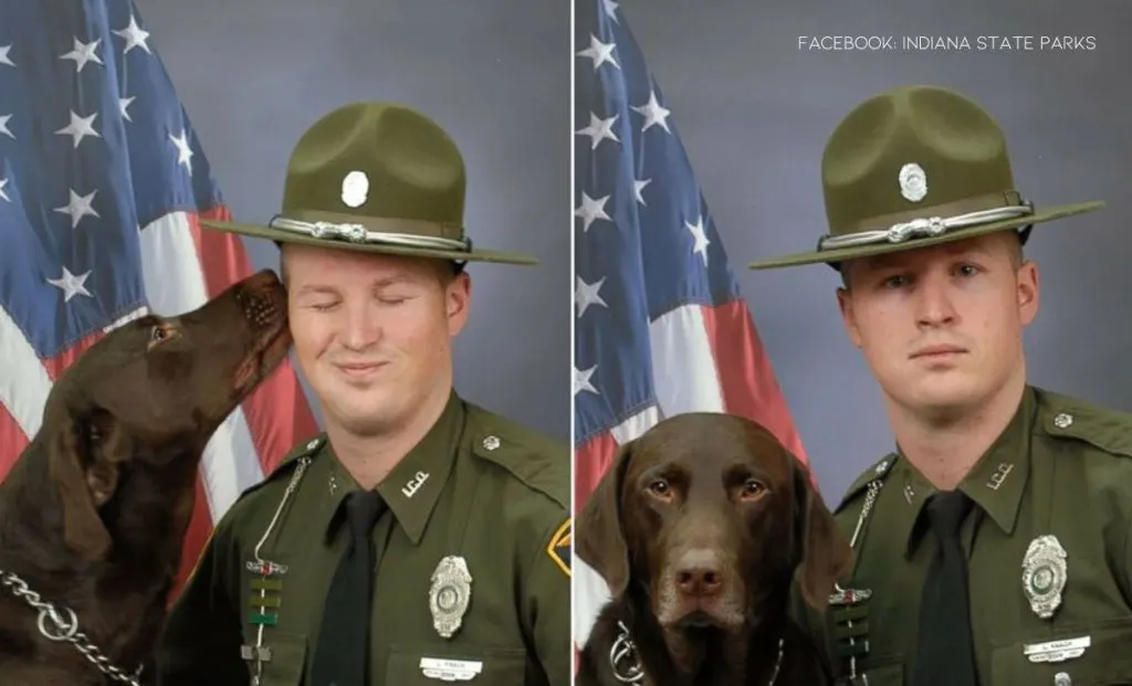 Hilarious Outtakes From The K-9 Photoshoot Go Viral As The Pup Cannot Contain His Love