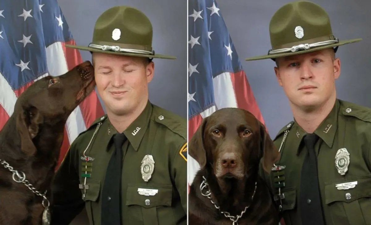 Hilarious Outtakes From The K-9 Photoshoot Go Viral As The Pup Cannot Contain His Love