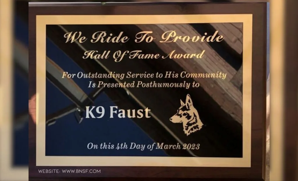 K-9 Faust's Emotional Retirement And Sincere Send Off From The BNSF Railway Police